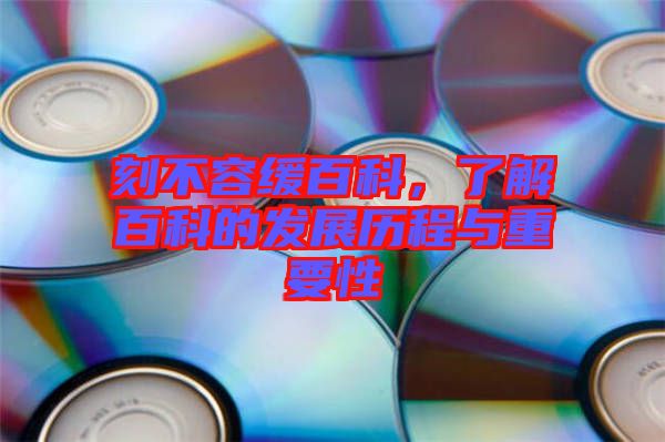 刻不容緩百科，了解百科的發展歷程與重要性