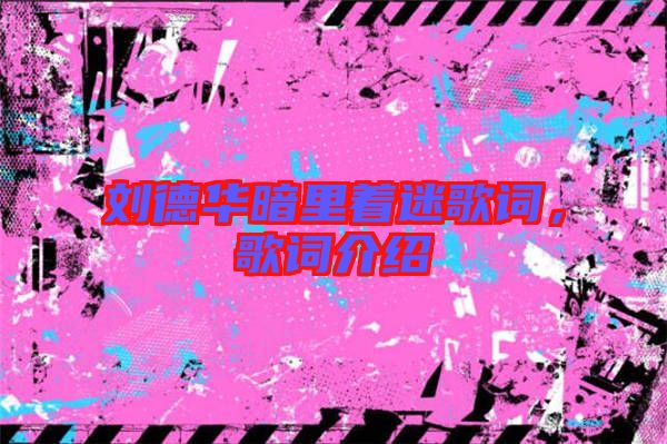 劉德華暗里著迷歌詞，歌詞介紹