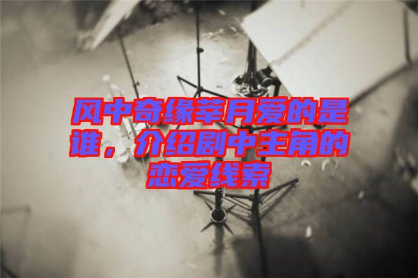 風中奇緣莘月愛的是誰，介紹劇中主角的戀愛線索