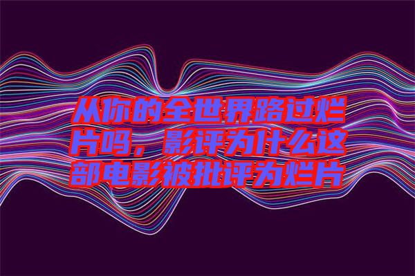 從你的全世界路過爛片嗎，影評為什么這部電影被批評為爛片