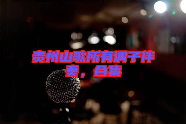 貴州山歌所有調子伴奏，合集