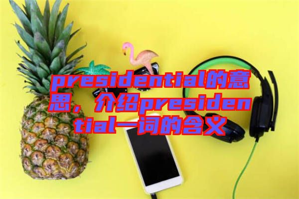 presidential的意思，介紹presidential一詞的含義