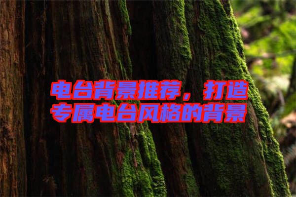 電臺背景推薦，打造專屬電臺風(fēng)格的背景