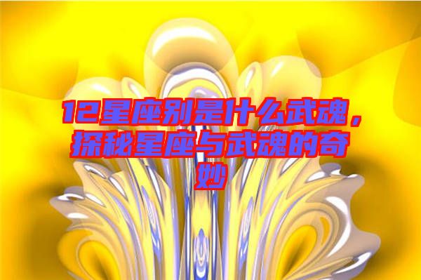 12星座別是什么武魂，探秘星座與武魂的奇妙