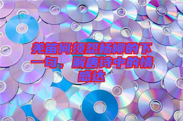 羌笛何須怨楊柳的下一句，解唐詩中的情感達