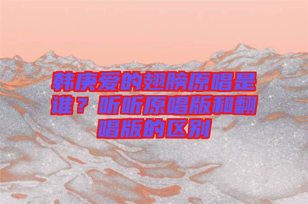韓庚愛的翅膀原唱是誰？聽聽原唱版和翻唱版的區別
