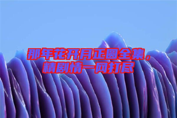 那年花開月正圓全集，精劇情一網打盡